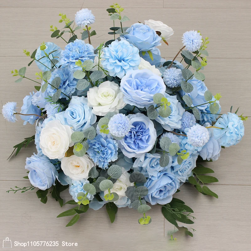 Maßgefertigter künstlicher Blumenball, luxuriöse Hochzeitstischdekoration, Rosen-Blumenarrangement, Party-Event, Gangdekoration, Blumendekoration – Detail 7