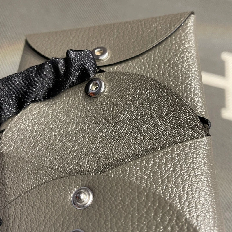 Dompet Kompak Kulit Asli Kulit - Women Bags Grey ulasan dan harga