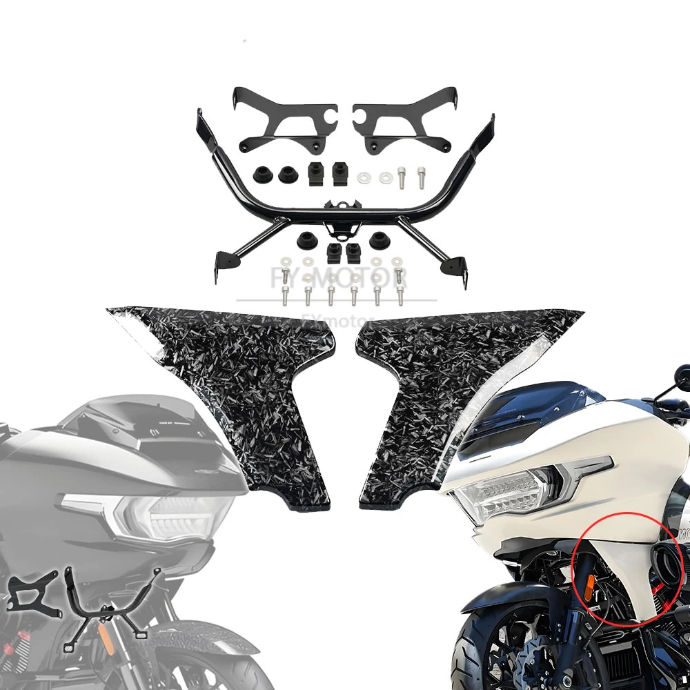 

Fit For Harley Touring CVO Road Glide ST FLTRXSTSE 2024-2025 FLTRXSE 2023-2025Motorcycle Side Fairing Panel Support Bracket Kits