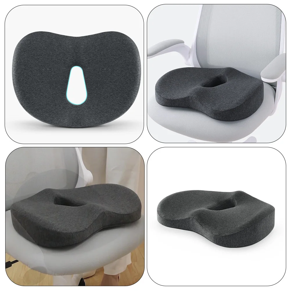

Memory Foam Seat Cushion Office Chair Pillow Middle Hollow Ergonomic Support Relieves Tailbone Sciatica Pressure Car Desk