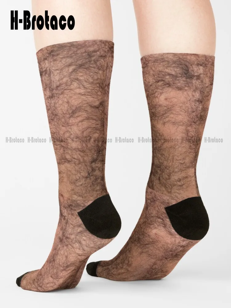 

Hairy Feet Foot Skin Man Arm Leg Back Funny Socks Youth Baseball Socks Comfortable Best Girls Sports Custom Gift Harajuku Casual