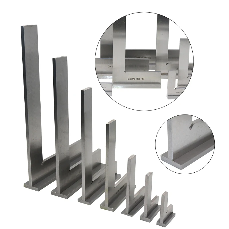 

Stainless Steel Woodworking High-Precision 90 Degree Wide Seat Right Angle Ruler Wide Right Angle Detection Measuring Tool Rule