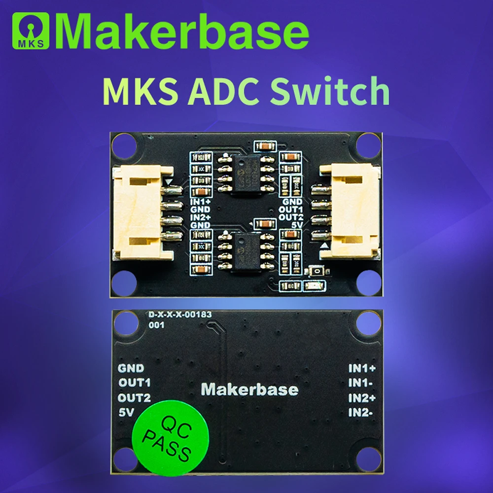 

MKS VESC ADC Switch Dual Channel 0-5V to 0-3.3V Linear Voltage Converter for VESC Throttle Sensor