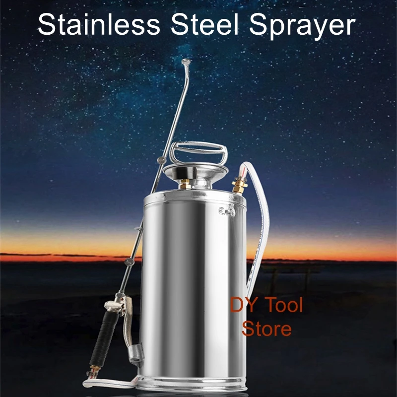 Stainless steel sprayer Sprayer Agricultural sprayer Sprayer Pneumatic high pressure small pesticide barrel spray bottle