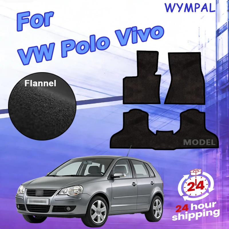 

Нейлоновые автомобильные коврики для VW Polo Vivo Mk4 2002~2009 9N 6Q 9N3, панельные коврики-накладки, покрытие для ног, автомобильные аксессуары
