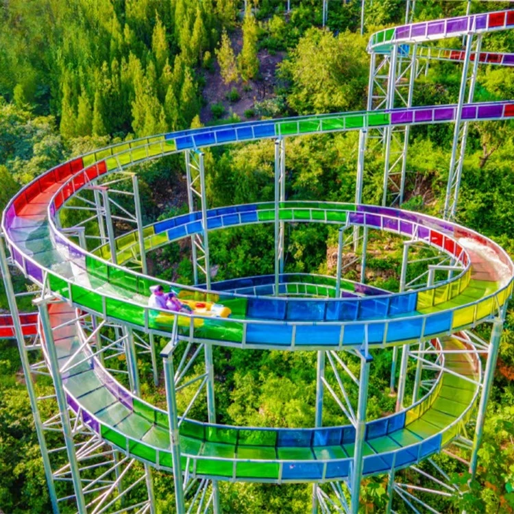 Outdoor Mountain Glass Water Slide Drifting Roller Coaster for Summer Happy Game