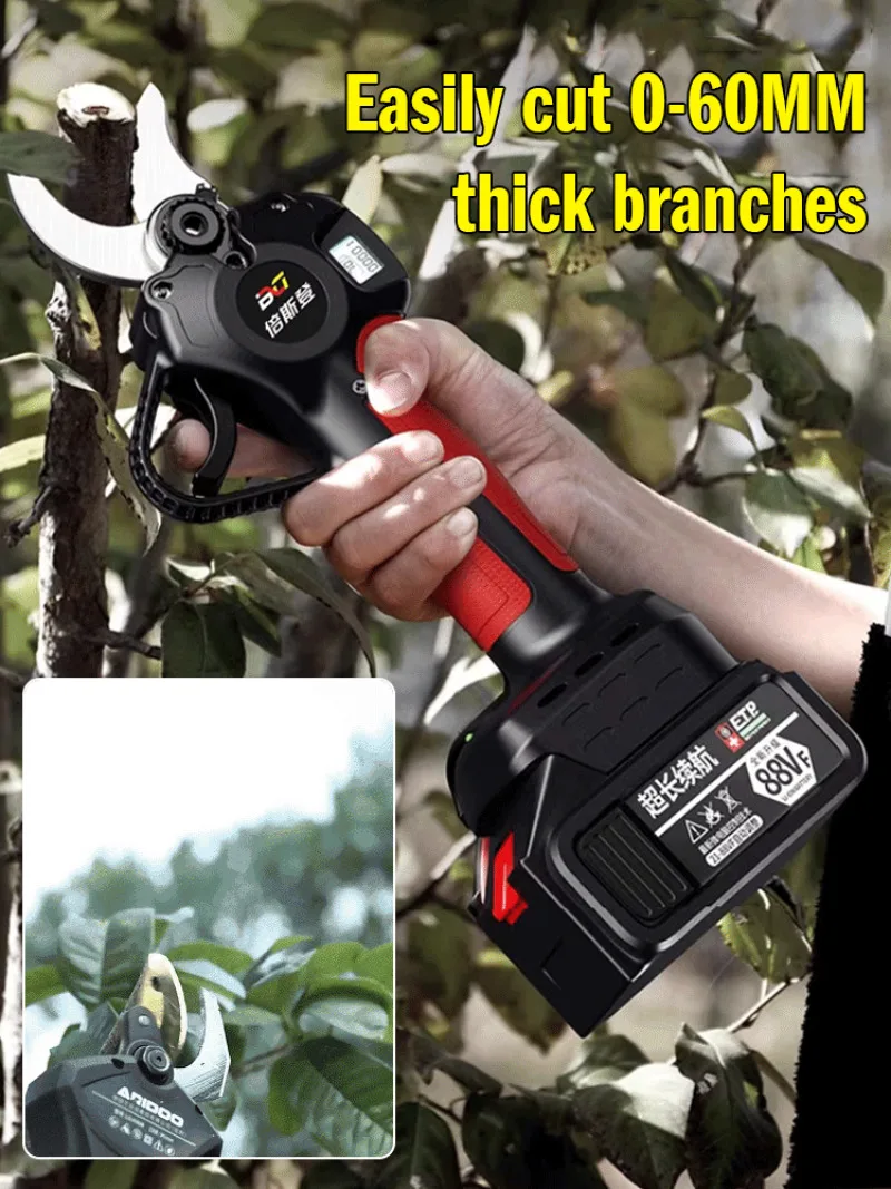 

Electric Scissors Rechargeable Tree Pruning Fruit Tree Gardening Shears Pruning Shears Shears Extension High Branch Shears