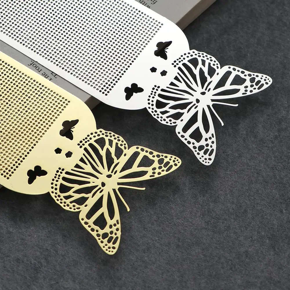 Cute Butterfly Owl DIY Craft Cross Stitch Bookmark Metal Silver Golden Needlework Embroidery Crafts Counted Cross-Stitching Kit