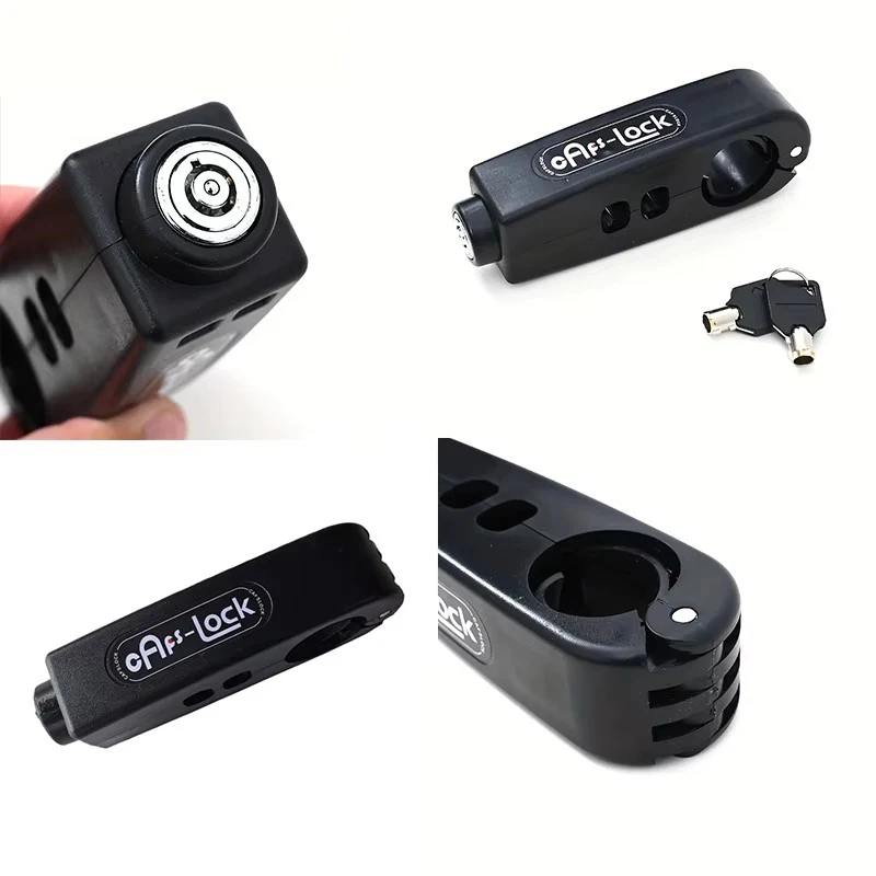 Bloqueo Antirrobo Universal para Manillar, Bloqueo de Seguridad Ajustable para Acelerador, Freno y Embrague para Motocicleta, Scooter, Bicicleta Eléctrica