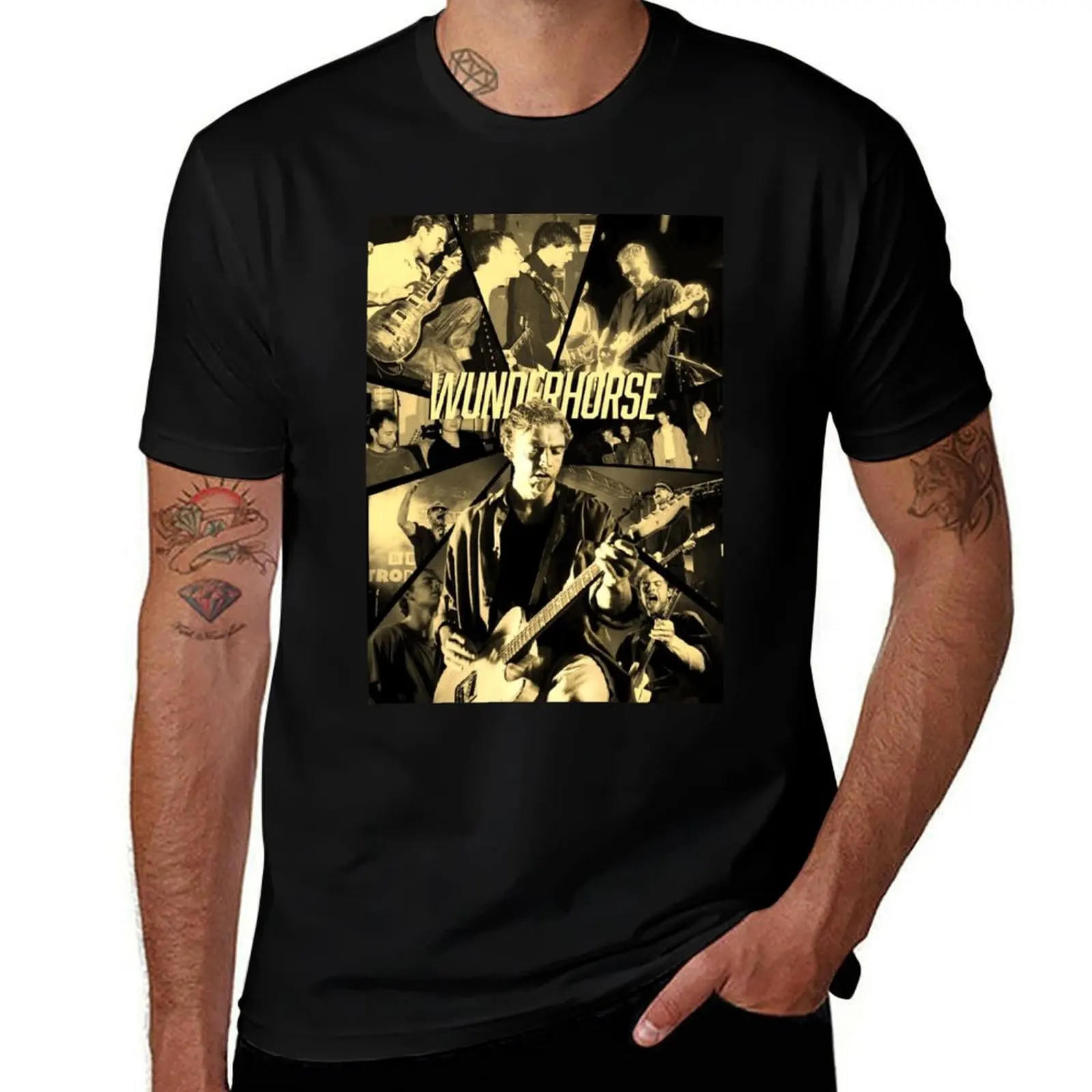 

Wunderhorse T-Shirt quick-drying Luxury man basketball graphic tees fitted t shirts for men
