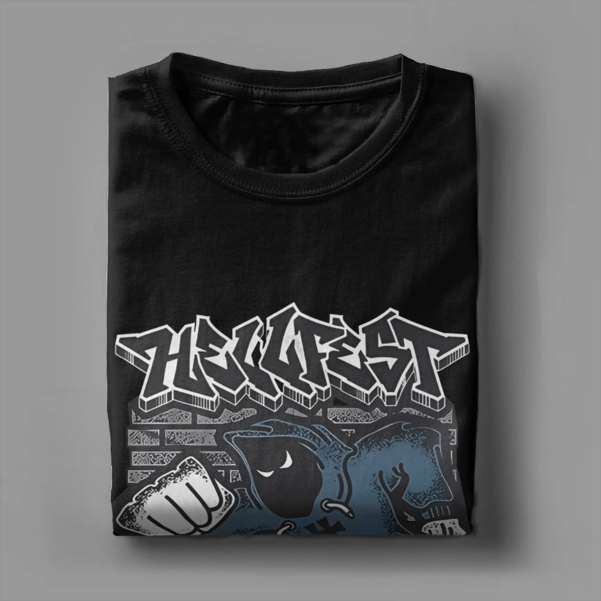 Hellfest Music 2025 남자 티셔츠 참신 티셔츠 반소매 라운드 칼라 티셔츠 퓨어 코튼 생일 선물 의류