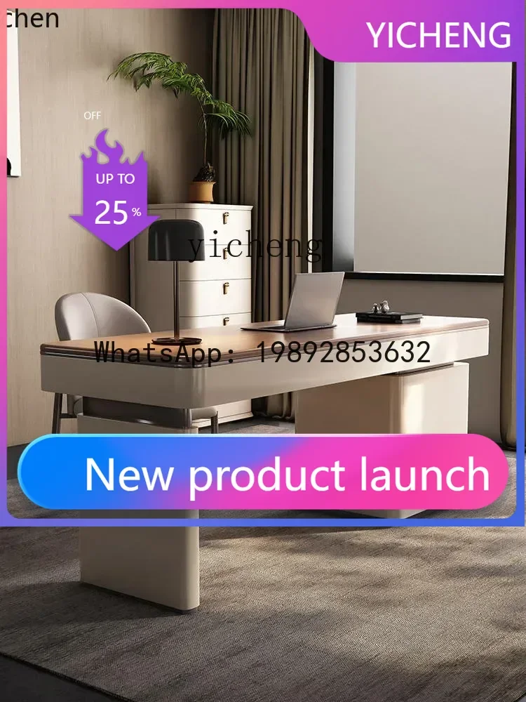 

X7 Walnut Computer Desk Office Writing Desk Consultation Desk