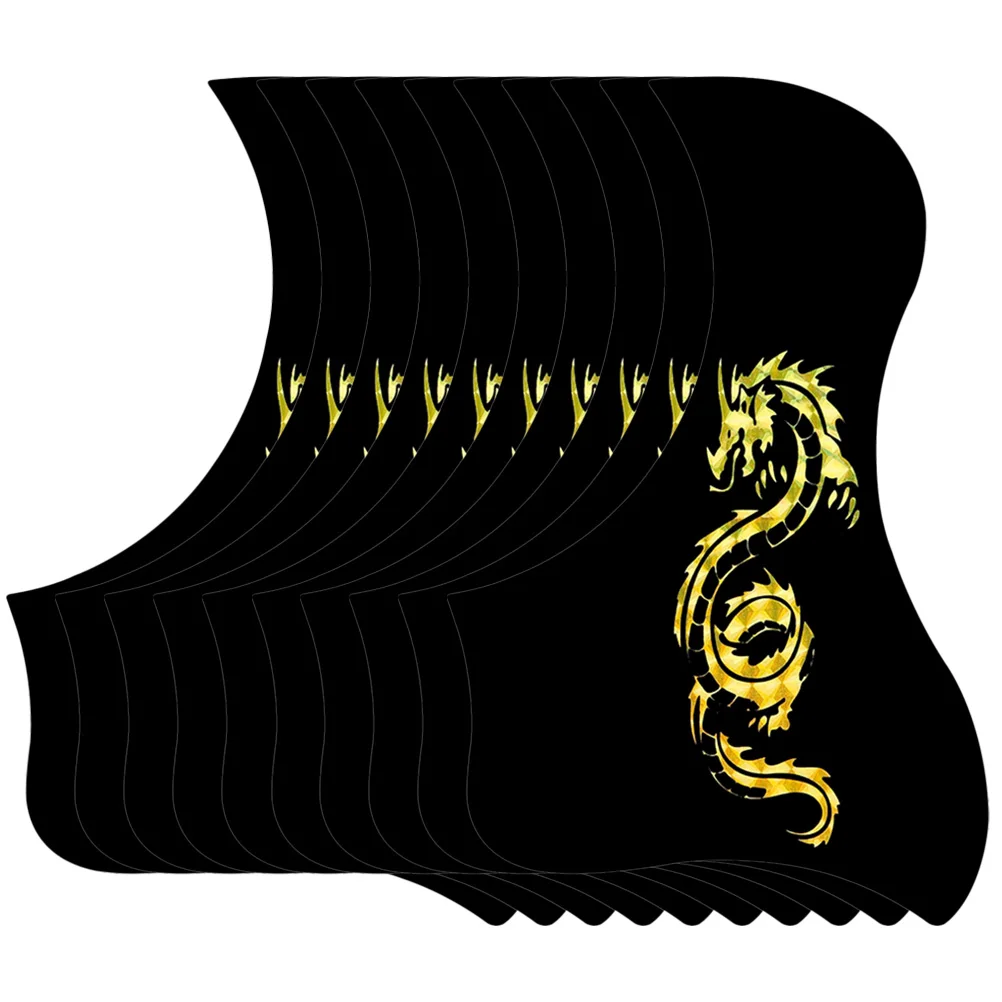 

10 Pcs Guitar Acoustic Tape Classical Pvc Folk Pickguards Plate Protector Sticker for