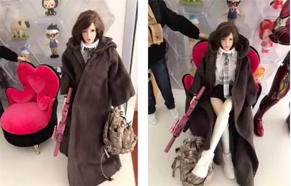 For Sale ZYTOSY Scale 1/6th Female Toys Model Long Robe Cloak Accessories For 12" Doll Action Figure Scene Component DIY