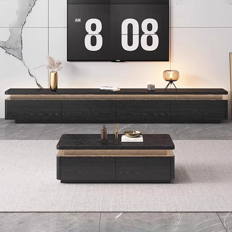 Mueble de TV de Diseño en Madera, Estante para Televisión, Cómodo Mueble de TV Nórdico con Almacenamiento, Mueble de TV Flotante para Dormitorio