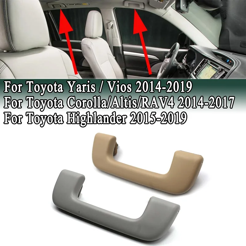 

Car Interior Roof Pull Handle Ceiling Armrest Handrail Roof Safety Handle For Toyota RAV4 Corolla Altis Yaris Vios 2014-2017