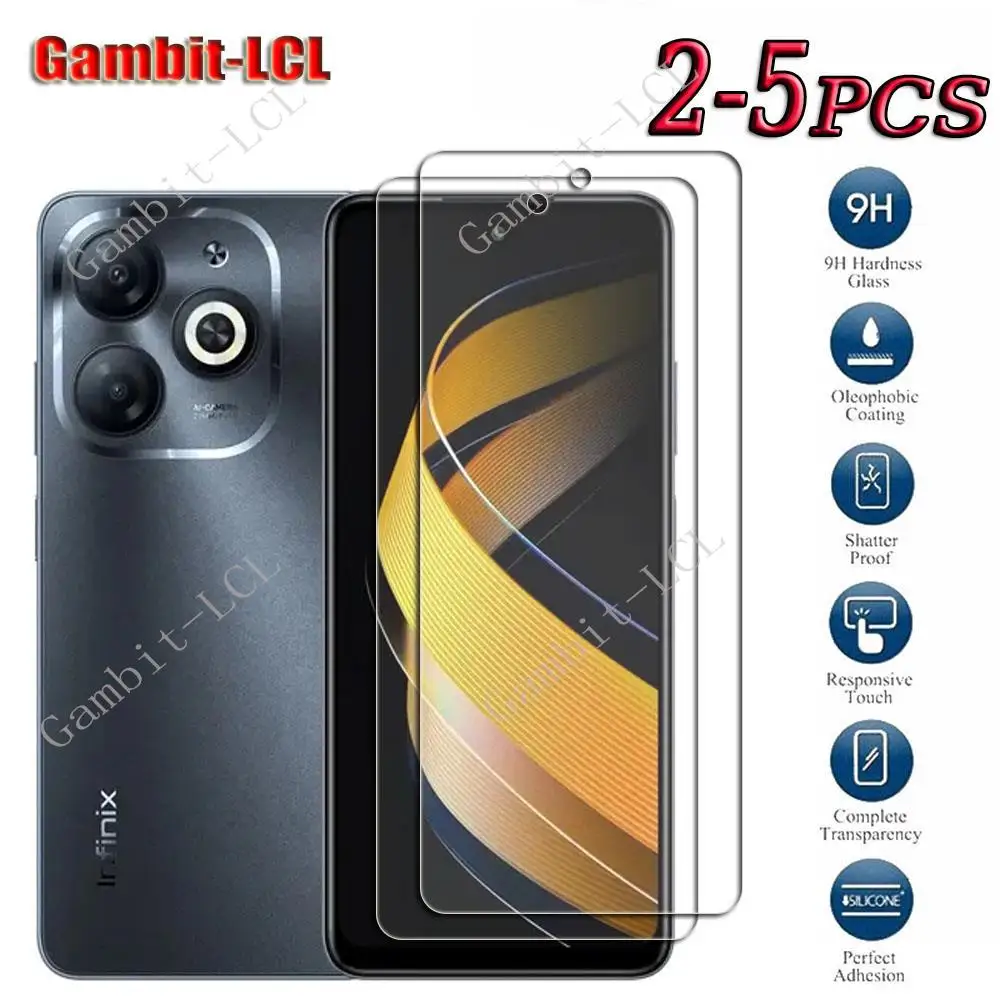 

9H HD Original Tempered Glass For Infinix Hot 40 Pro 6.78" InfinixHot40 Hot40 40Pro Screen Protection Protector Cover Film