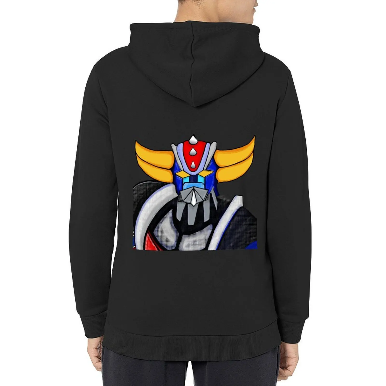 

goldorak, grendizer face portrait Hoodie men's autumn clothes male clothes autumn men's sweat-shirt set hoodie graphic