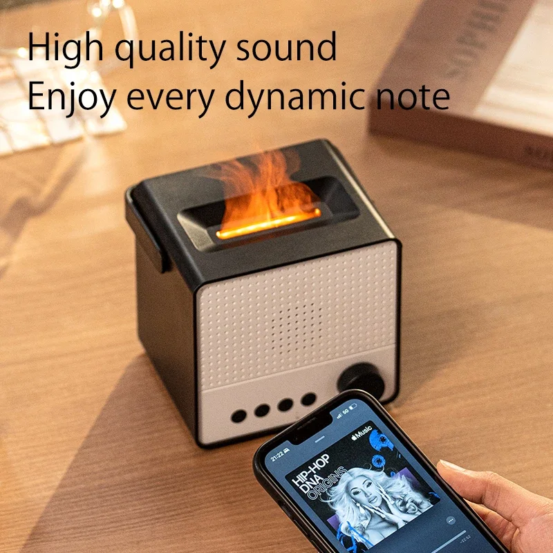 

Красочный пламя Bluetooth ароматерапевтический диффузор умный дозатор духов с увлажнителем для дома спальня беспроводной