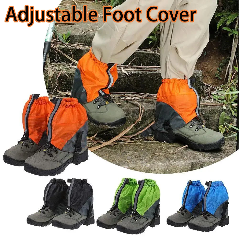 

1Pair Outdoor Camping Hiking Foot Cover Climbing Snowshoe Reuse Tear Resistant Waterproof Sand-proof Snow Reflective Shoe Cover
