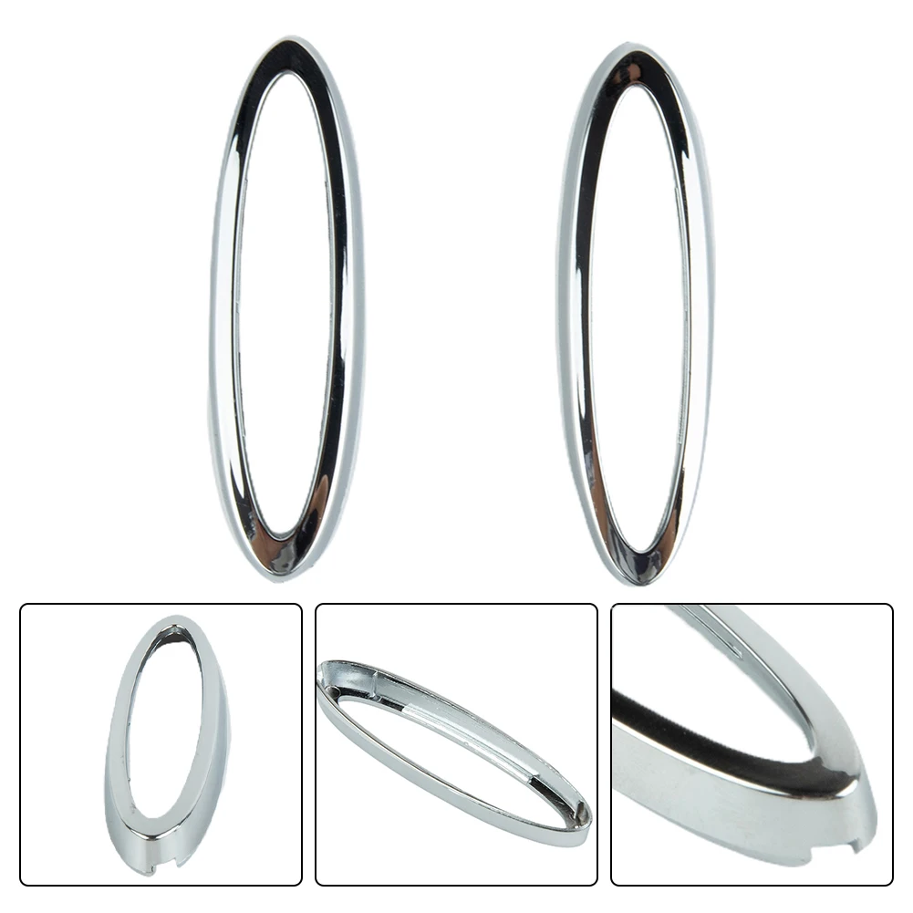 For Jaguar XF & XK & XKR Trim Cover Key Fob Ring C2P15136 Chrome Plastic Rim Side Bezel Surround Replacement New