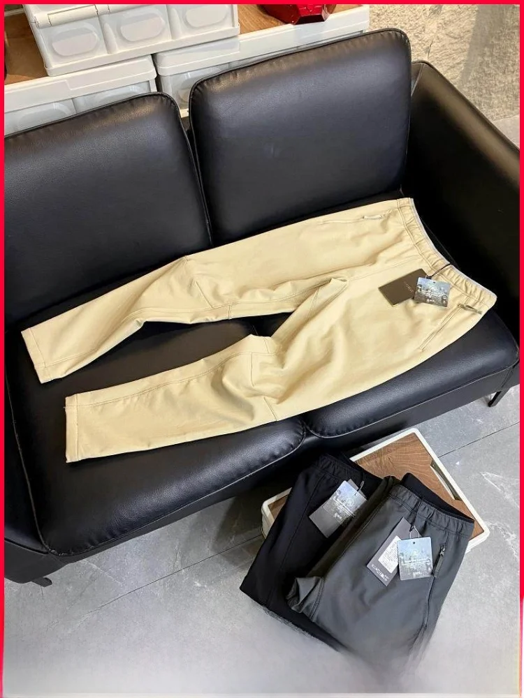 

Мужские легкие брюки-карго на подкладке, мягкие брюки-карго, прямые повседневные брюки, модные городские брюки, весна-осень