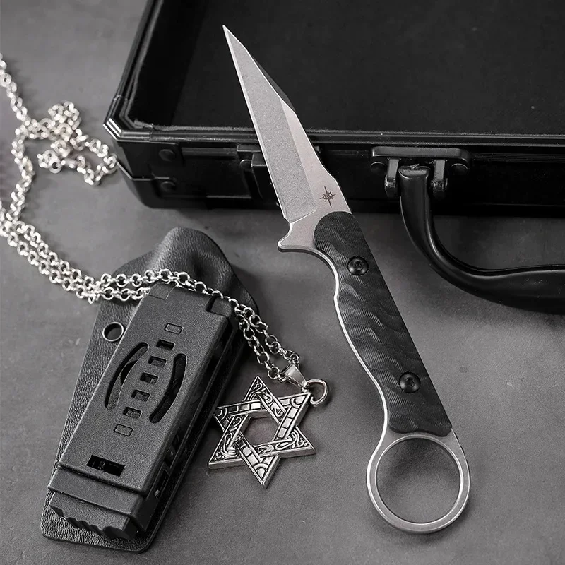 

Outdoor TOOR Кемпинг Портативный нож с фиксированным лезвием 440c Лезвие G10 Ручки Охотничьи ножи Тактический военный EDC Инструмент Подарок