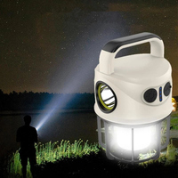 LED Lantern Outdoor Waterproof Rechargeable Camping Lights Waterproof 6 Light Modes Railroad Lantern Flashlight For Tent Yard