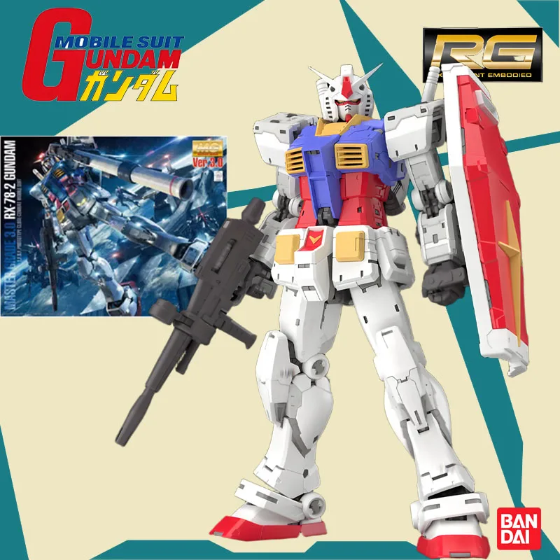 

Bandai original HG 1/144 TMASTER GRADE3.0 RX-78-2 GUNDAM Anime Action Figure Assembly Model Toys Boys Girls Kids GiftCollectible