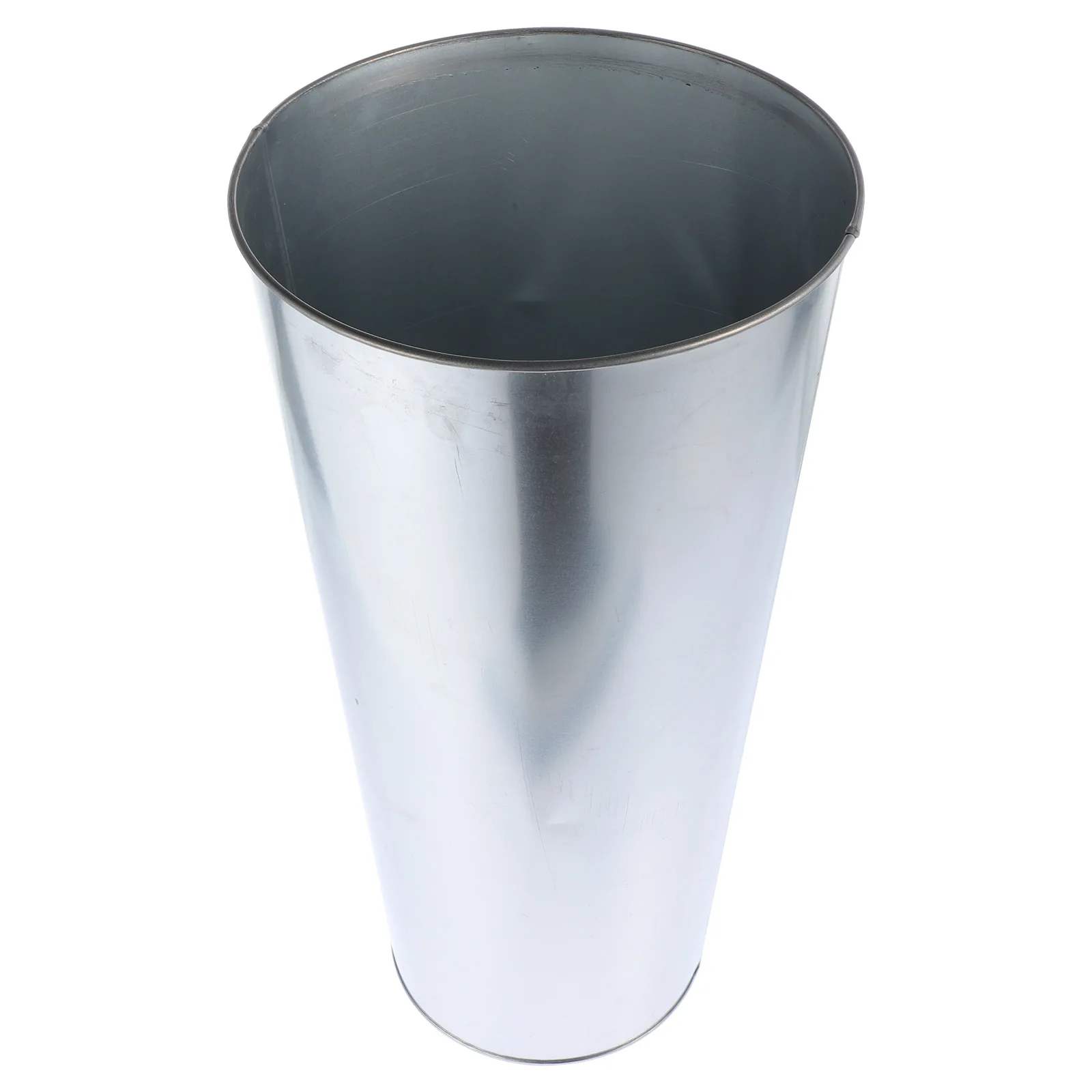 

1pcs Iron Art Flower Bucket 8.5 Inch Rustic Metal Vase For Home Office Decor Smooth No Burrs Flower Arrangement Container