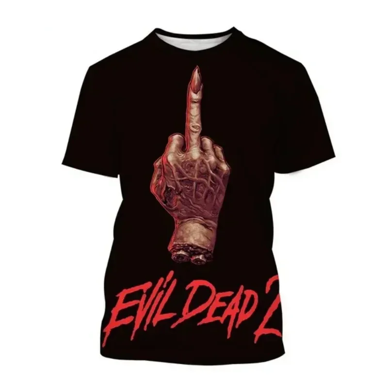 

Horror Movie Demon Death 3D Printed Quick-Drying Breathable Sport Men's Plus-size T-shirt Man Cotton Crew-neck T-shirt