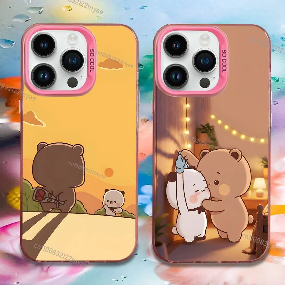 

Cute BuBu D-DuDu Phone Case For iPhone 17,16,15,14,13,12,11,Mini,Pro,E,MAX Pink Candy Matte Shockproof Cover