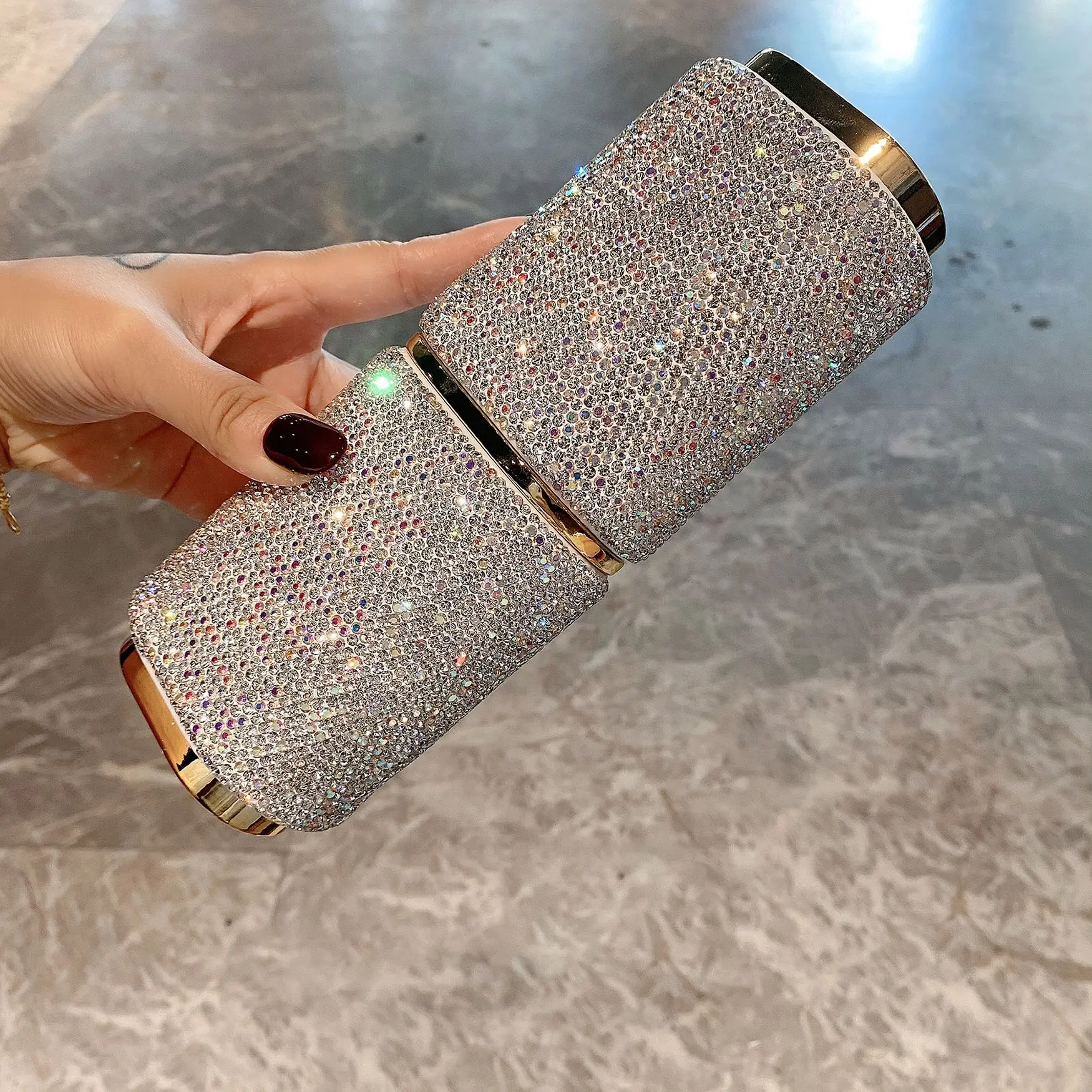 Sparkling Rhinestone Toothbrush Cup Bathroom Toothpaste Holder Storage Case Travel Toiletries Organizer Tooth Brushes Protector