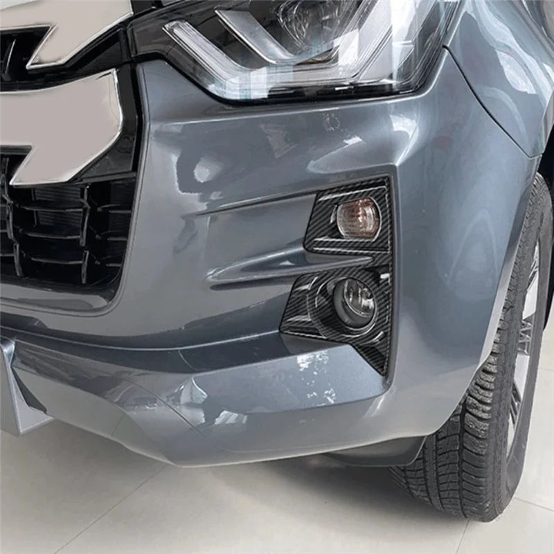 

Fog Light Cover Car Front Lamp Accessories ABS Carbon Fiber For Isuzu D-MAX DMAX 2021 2022 2023-AS55