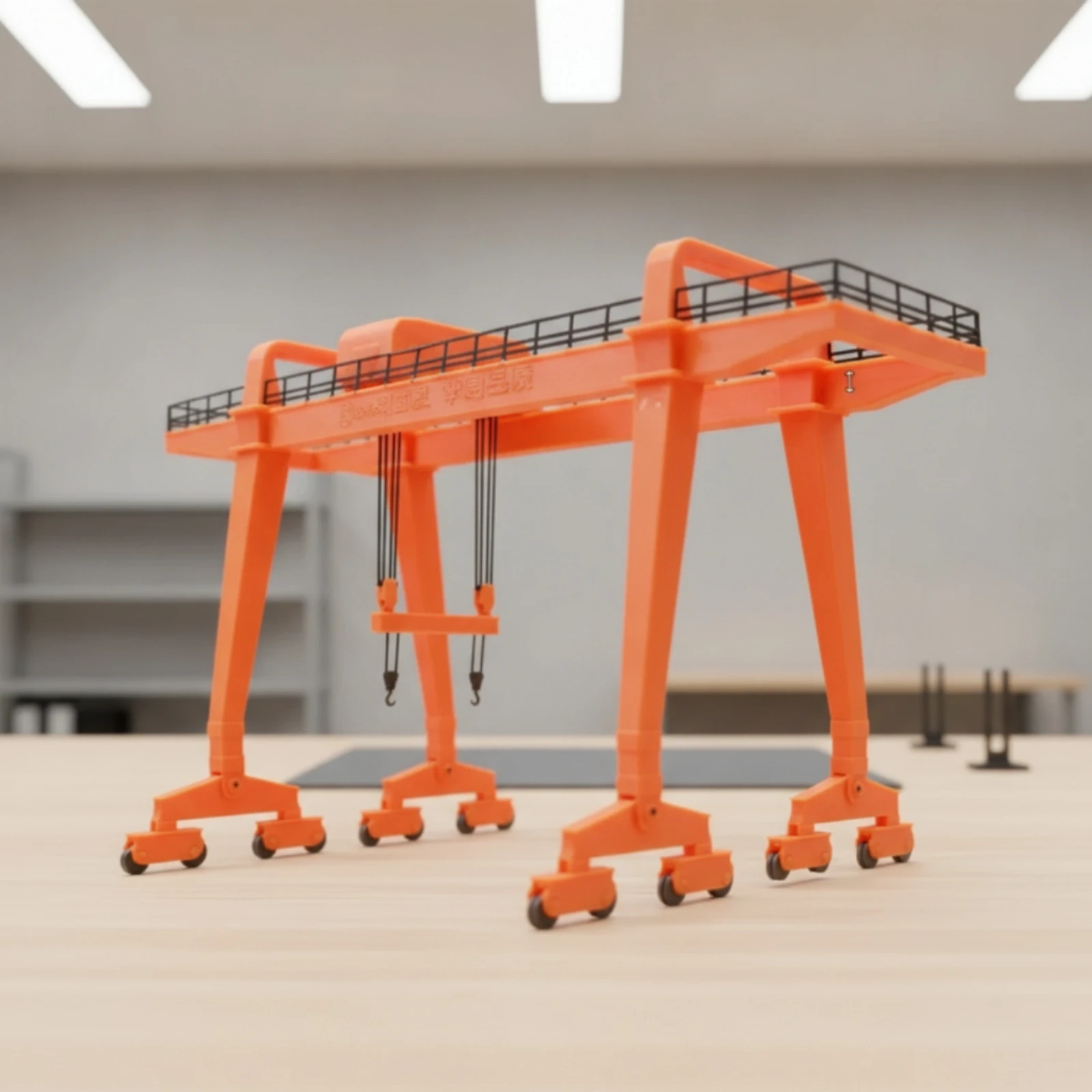 

Gantry Crane Model Kit Scale Gantry Crane Assembly Kit Detailed Hobby for Modelers, Railway Scenes, Dioramas