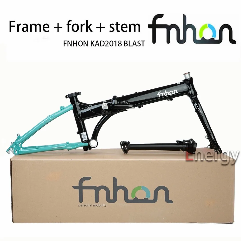 FNHON Folding Bicycle Disc Brake Frame 20 Sets of Two-wheel Modification 20-inch P8 SP18 Aluminum Alloy