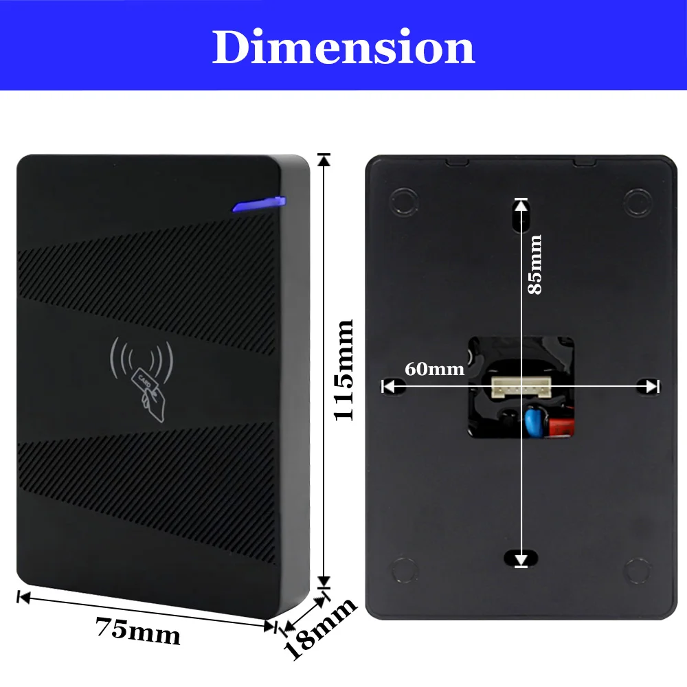 IP68 Waterproof RFID Proximity 125kHz Access Control 10000 User Management Outdoor Access Control System