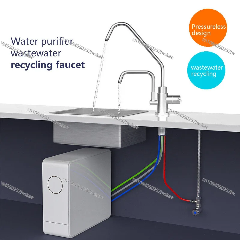 2 Way Lonizer Faucet 304 Stainless Steel Alkaline/Acidic Suitable for Kitchen Alkaline Faucet Tap Water Alkalizer and Lonizer