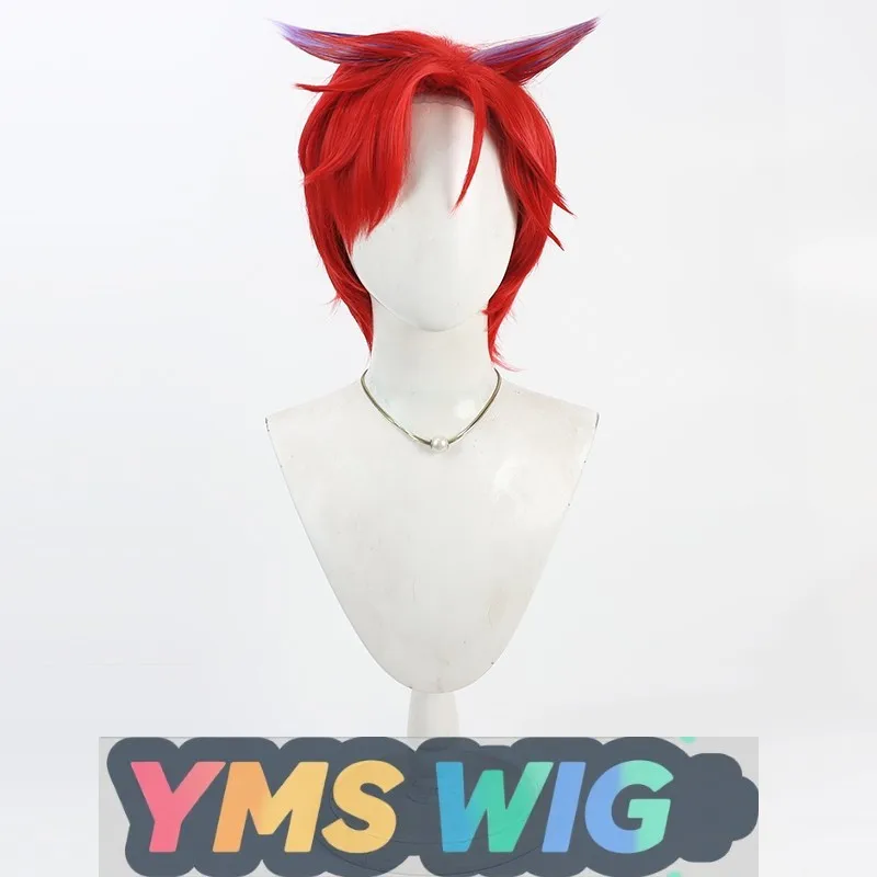 วิกผมคอสเพลย์ [YMS WIG] รุ่น Princess Orchestra Callisto สีแดงมีเส้นงอน