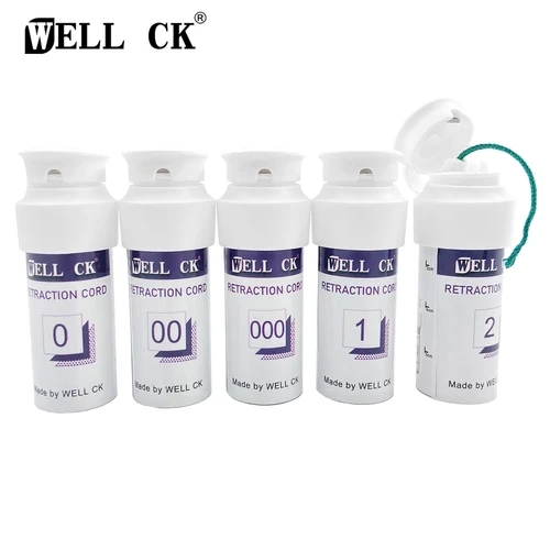 Imagen 1 del producto 1 botella de línea gingival Dental/cable de retracción hilo Dental línea de goma de algodón de punto desechable tamaño de dentista 0 00 000 1 2