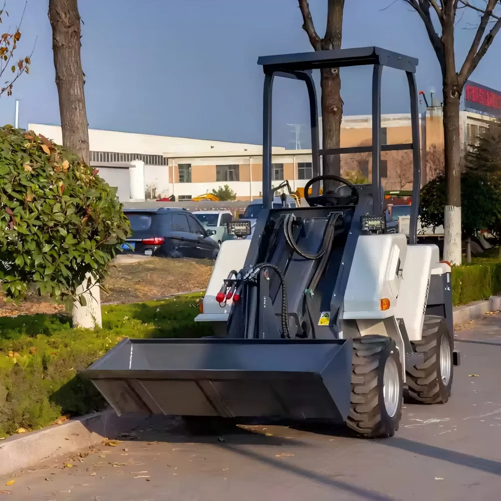 무료 배송 미니 로더 전기 로더 디젤 4×4 휠 프론트 로더 모든 지형 Skidsteel 로더 소형 로더 4 휠