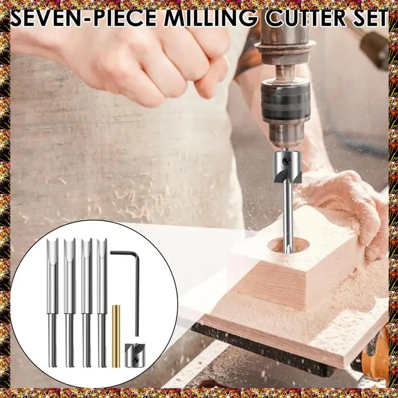 

BTCL Wood Turning Tools Withsocket Adapter Pencil Barrel Trimming Kit, 6Mm 7Mm 8Mm 9Mm
