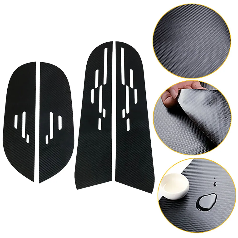 1Set/4pcs Car door protection film Carbon fiber anti-kick pads Car styling Sticker Accessories For Toyota Rav4 2014 2015 2016