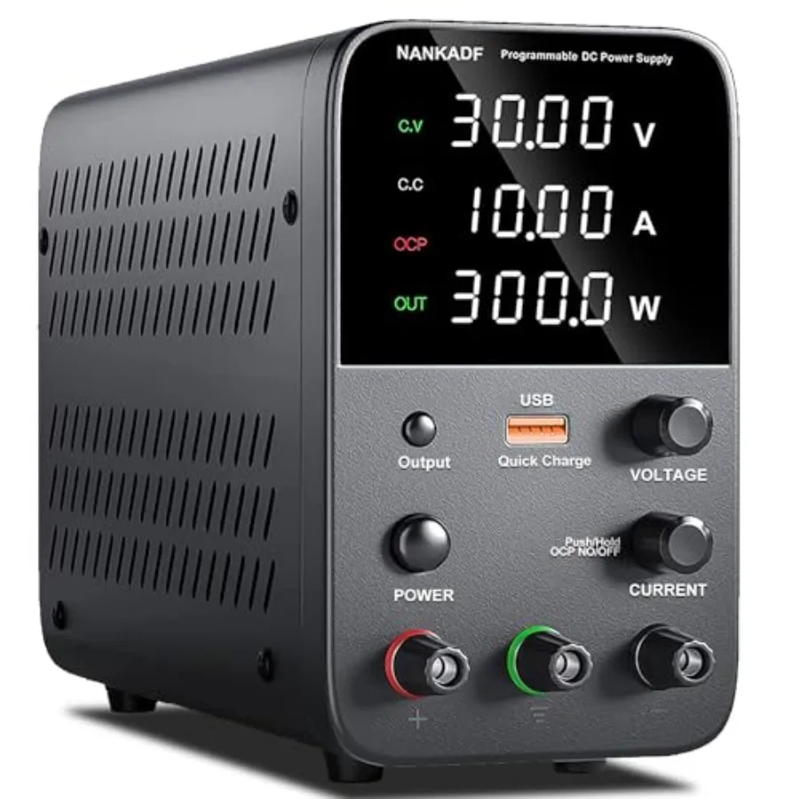 

DC Power Supply Variable Bench Power Supply with Encoder Adjustment Knob Output Enable/Disable Button Adjustable Power Supplies