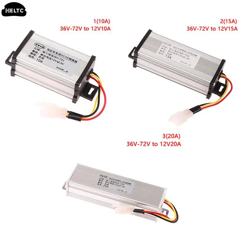 DC 36/48/60/72V To 12V 10A 15A 20A 180W Electric Vehicle DC Converter Electric Power Transformer