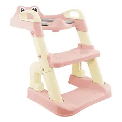 Toddler Potty Ladder Frog Training Potty Chair With Ladder Adjustable Height Legs Toilet Seat For Toddler Girls Boys Kids