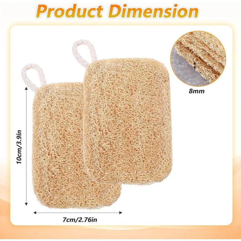 5Pcs Natural Loofah Sponge Reu - đánh giá và giá Body Loofah Natural
