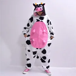 Vache Kigurumi Anime Animal Costumes, Onesie Pyjama, Halloween Festival Outfit, Cartoon Jumpsuit, Unisex, Adult Women and Men