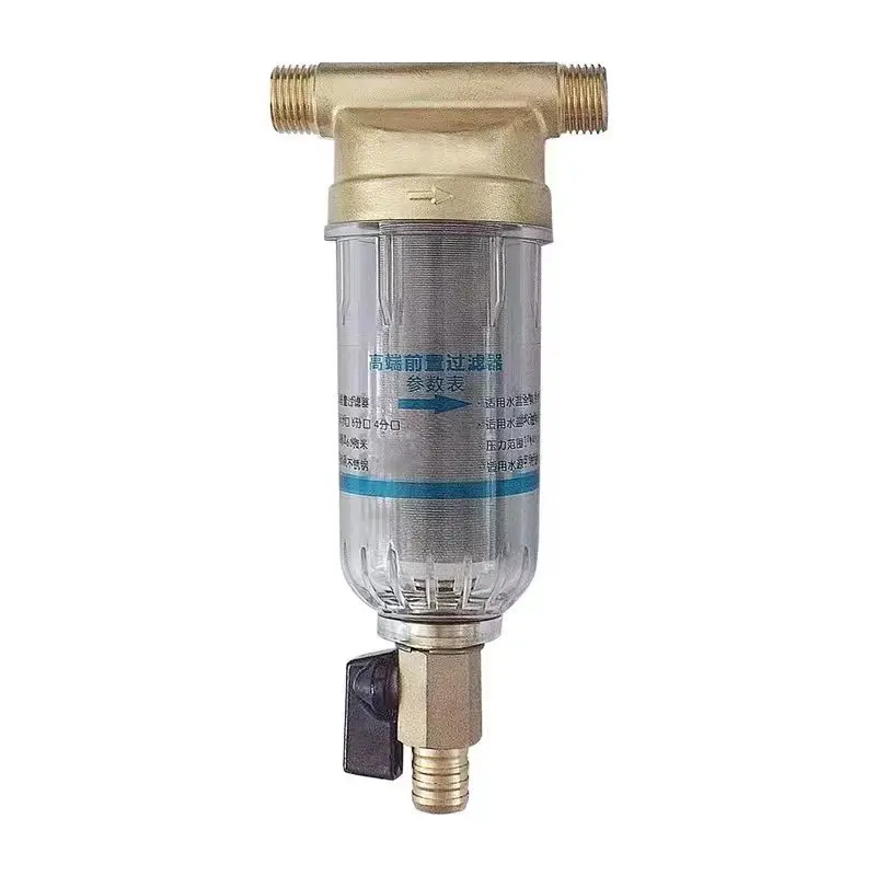 Water Filters Front Purifier Copper Lead Pre-filter Backwash Remove Rust Contaminant Sediment Pipe Stainless Steel Central