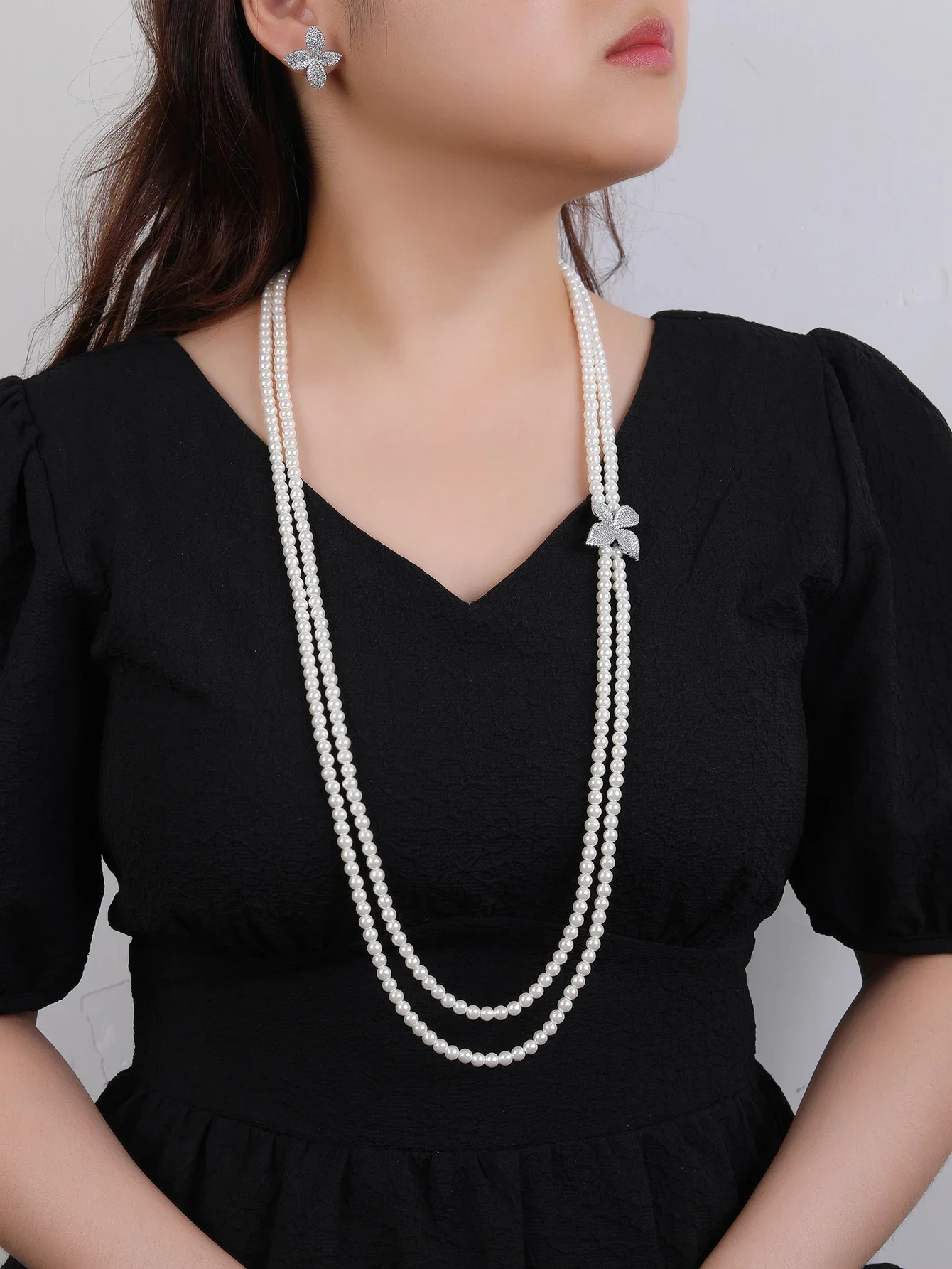 Jewel Brand 2025 Newly Designed 2 PCS AAAA Zirconia Set Jewelry Women's Wedding Party Necklace Earring Accessories